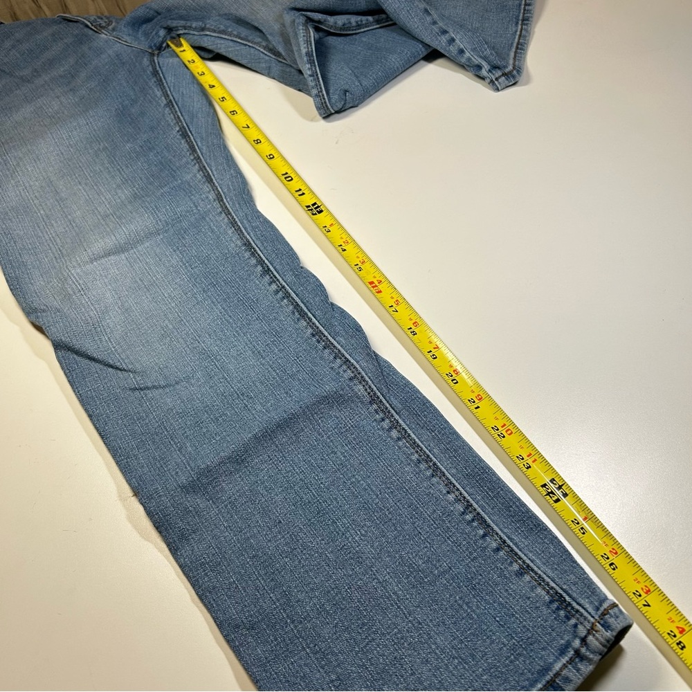 Levi's 525 Perfect Waist Straight Leg Women's 14 S/C Light Blue Denim Jeans - Picture 4 of 13